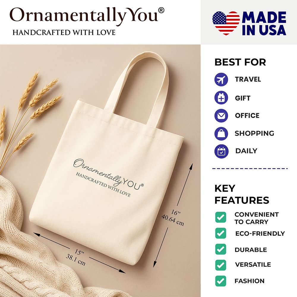 Inspirational Mom Tote Bag, Definition Gift Shopper for Brave and Thoughtful Mothers