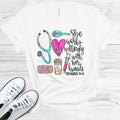 She Works Willingly with Her Hands - Nurse Graphic Tee