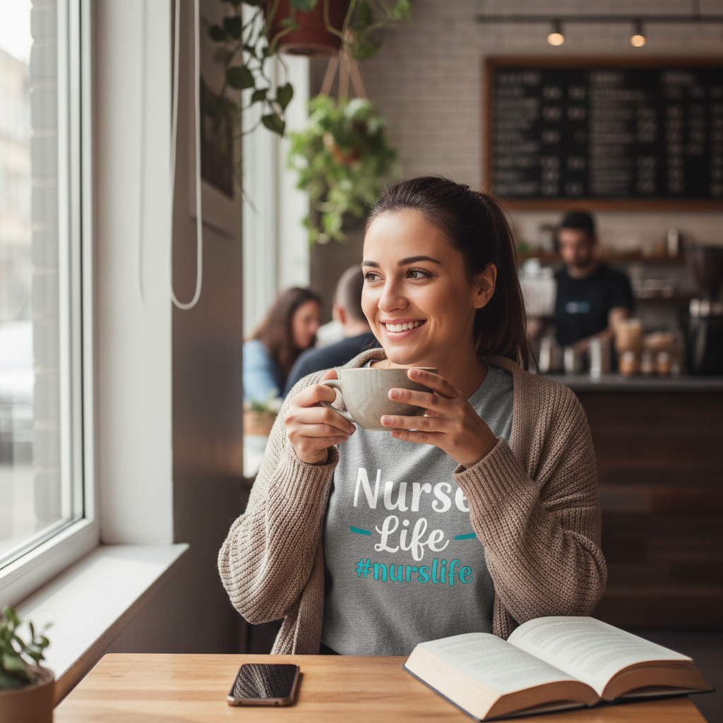 Nurse Life Graphic Tee Lifestyle